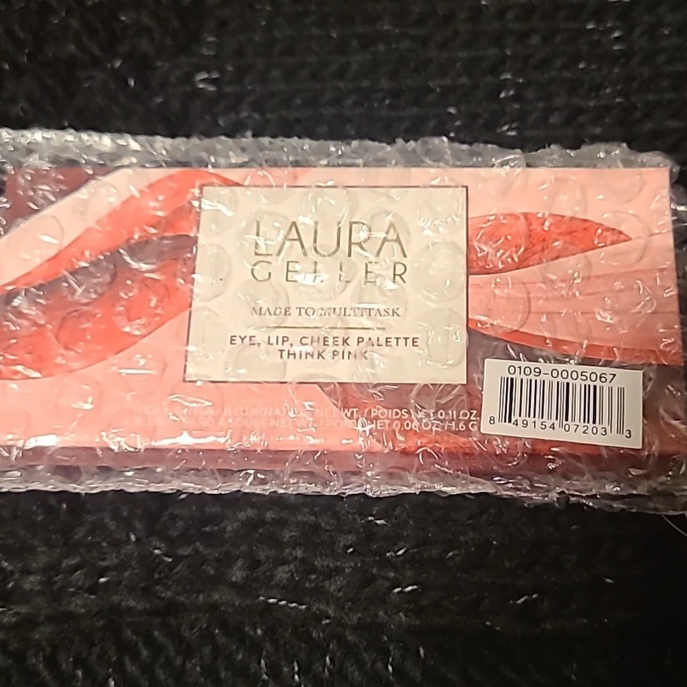 Laura Gellar Eye, Lip, Cheek Palette Think Pink .06 oz/1.6 g